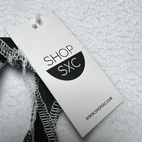 Shop SXC Sheer Mesh Halter Tie Front Top Black Small Y2K Clubwear Fairycore Crop - Picture 6 of 8